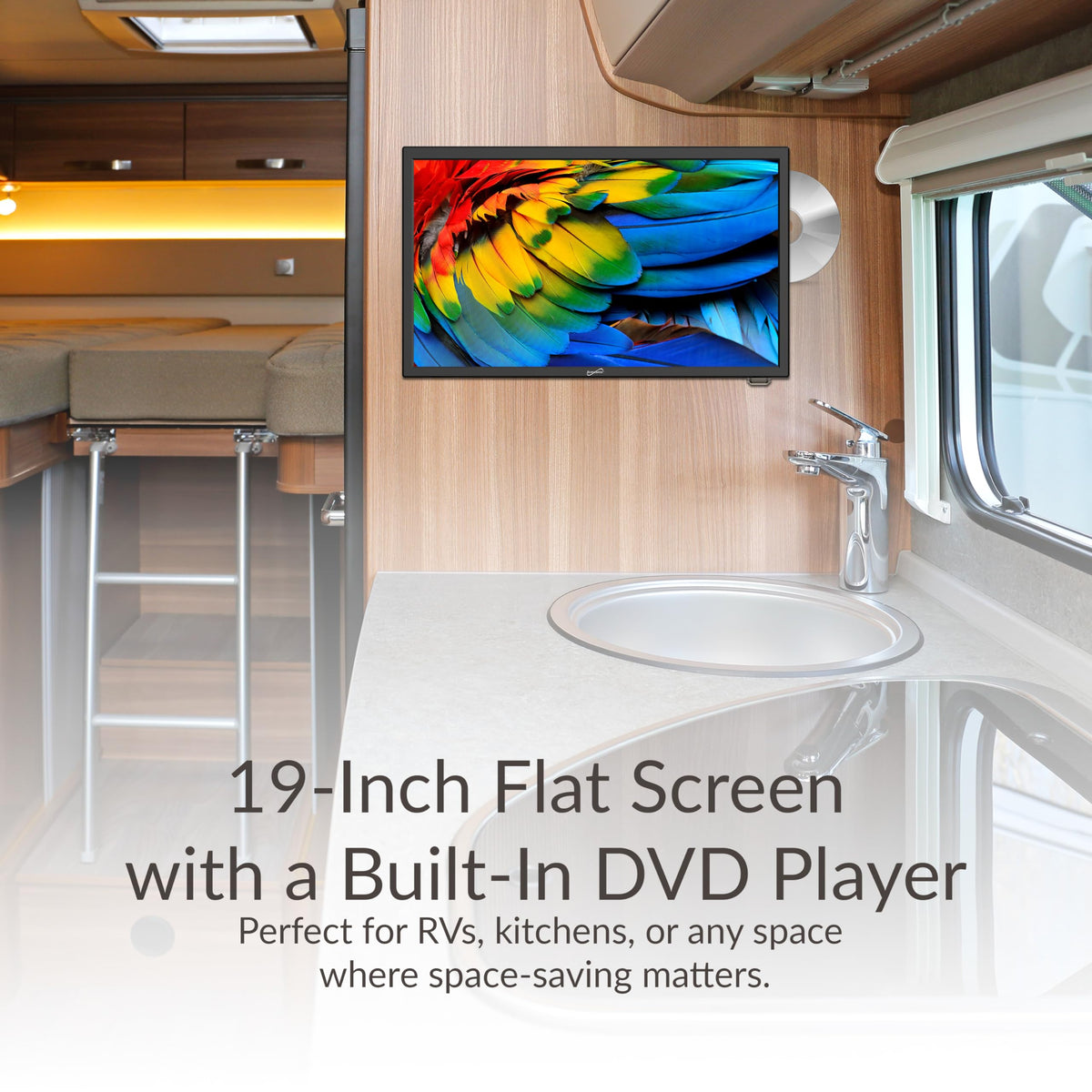 19-Inch LED HDTV with Built-in DVD Player S722