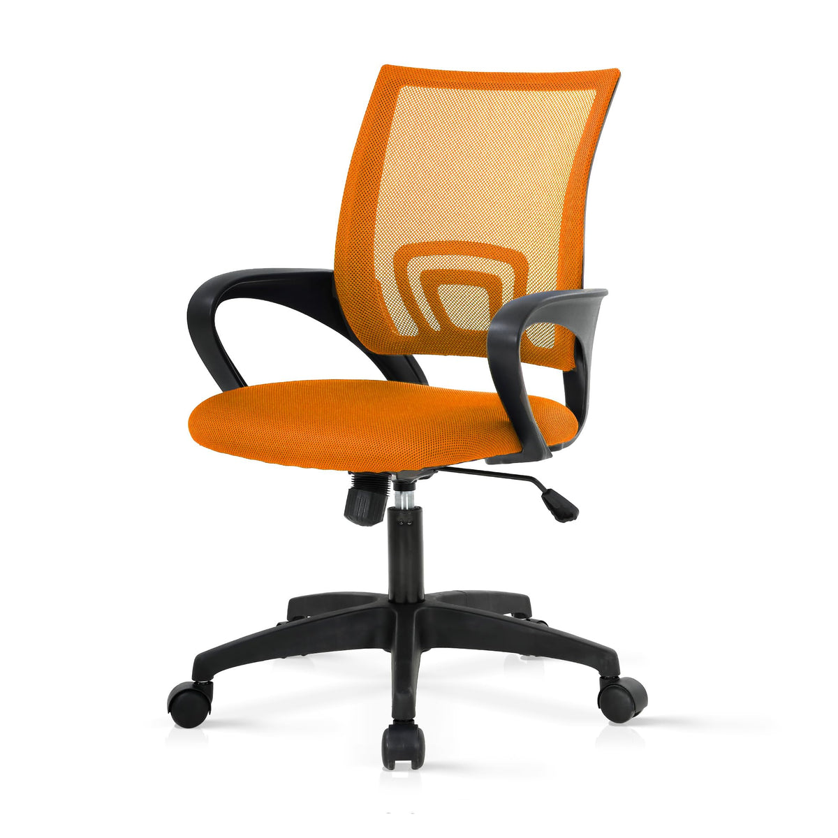 Orange Ergonomic Mesh Office Chair with Lumbar Support Q4186