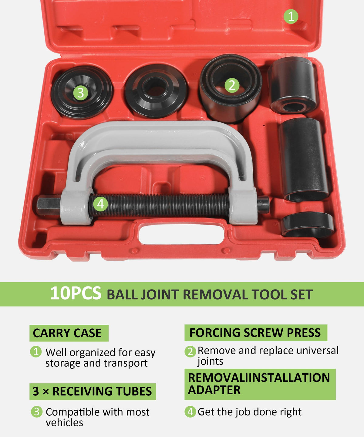 Ball Joint Removal Tool Kit with 4x4 Adapters U792