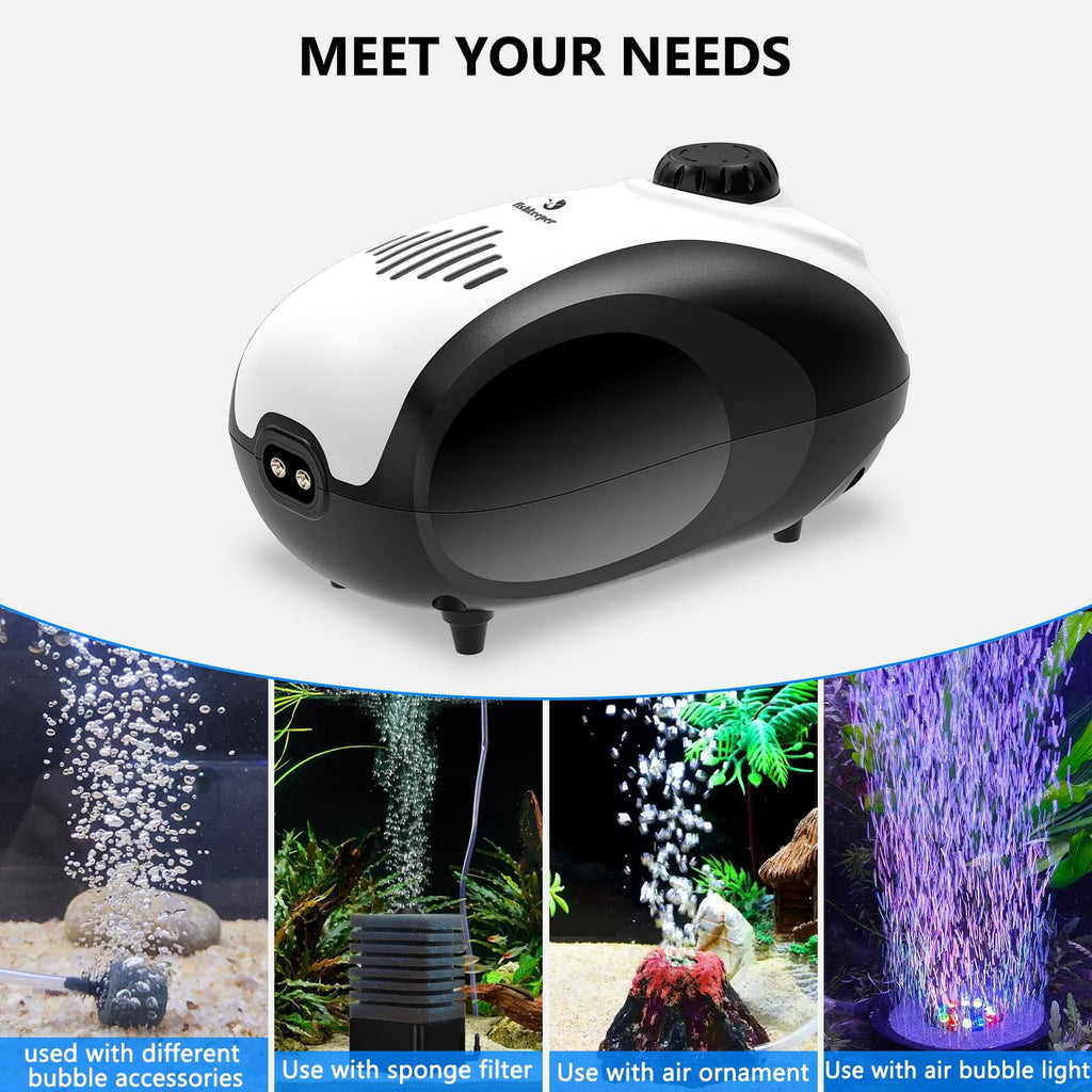 Aquarium Air Pump and Magnetic Glass Cleaner W44140