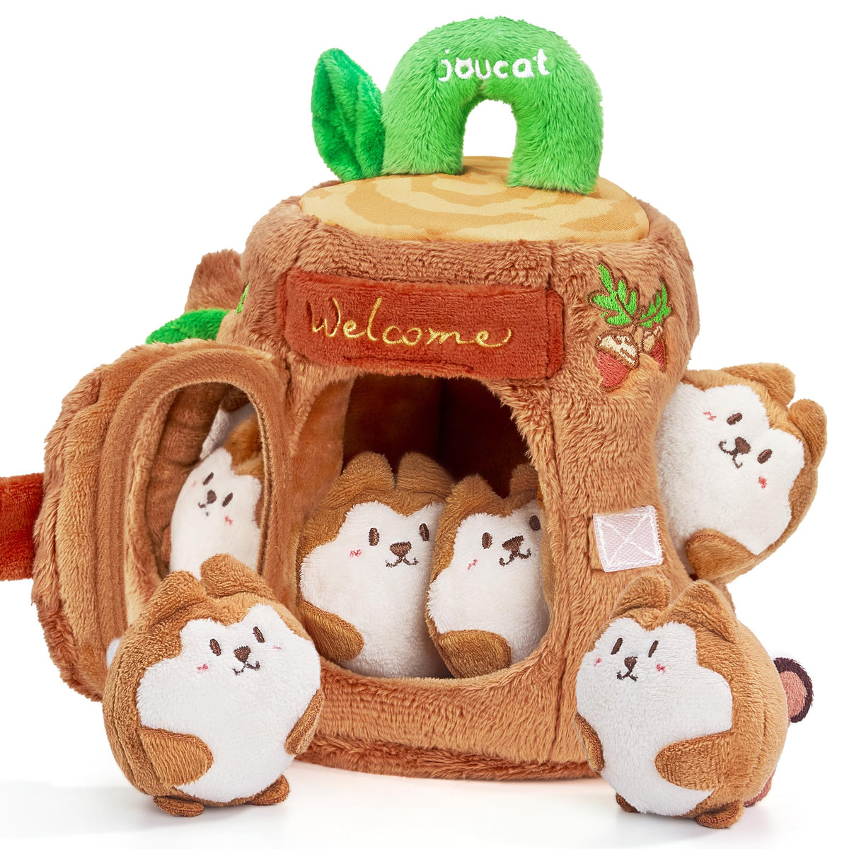 Soft Treehouse 5 Sensory Squirrels Rattle T33264