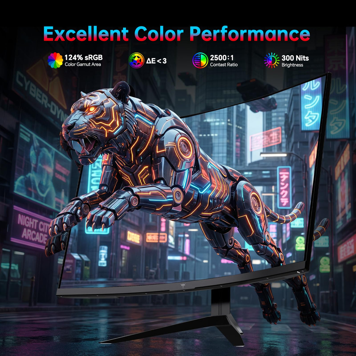 27 Inch 240Hz Curved 2K QHD Gaming Monitor R977652