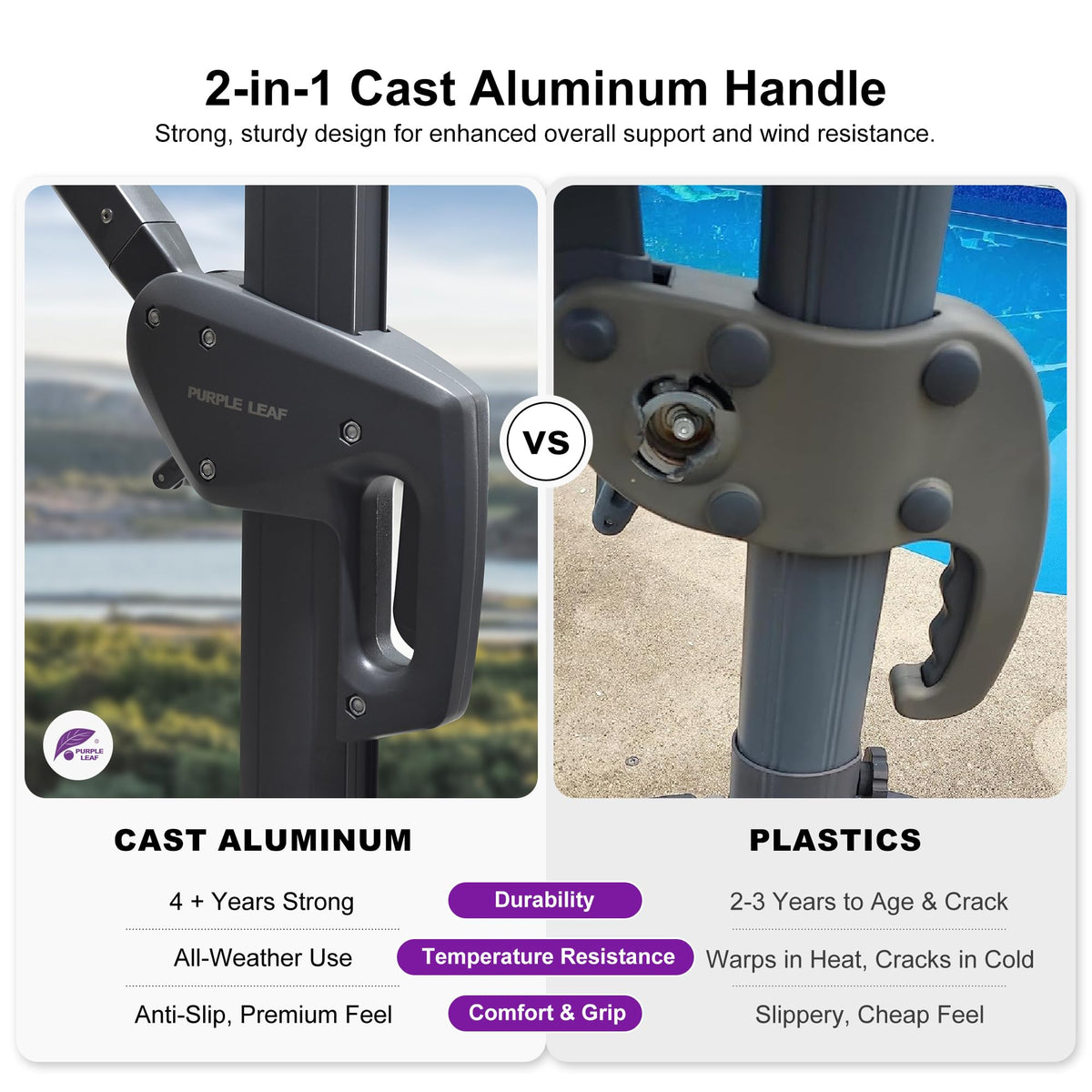 10' x 13' Cantilever Umbrella with Base V90539