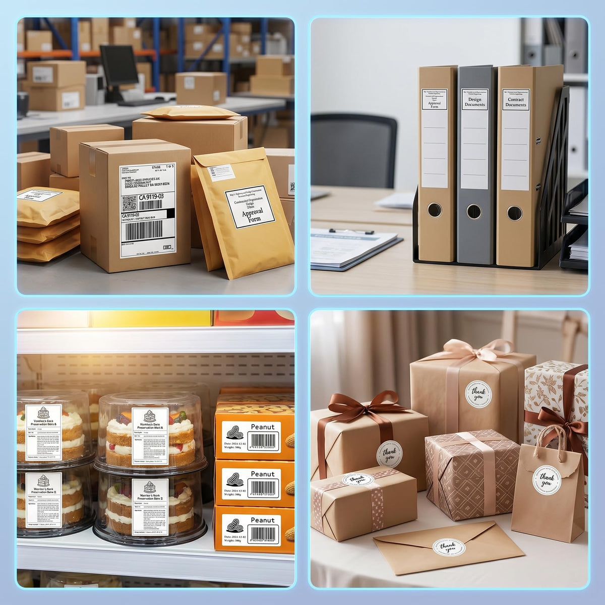 Bluetooth Thermal Shipping Label Printer with Built-in Label Bin, Wireless 4x6, Black H41564