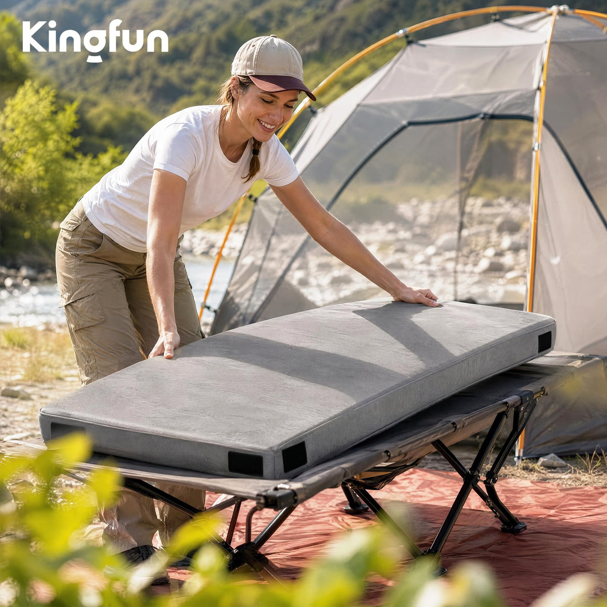 3 Inch Memory Foam Camping Mattress Pad K66245