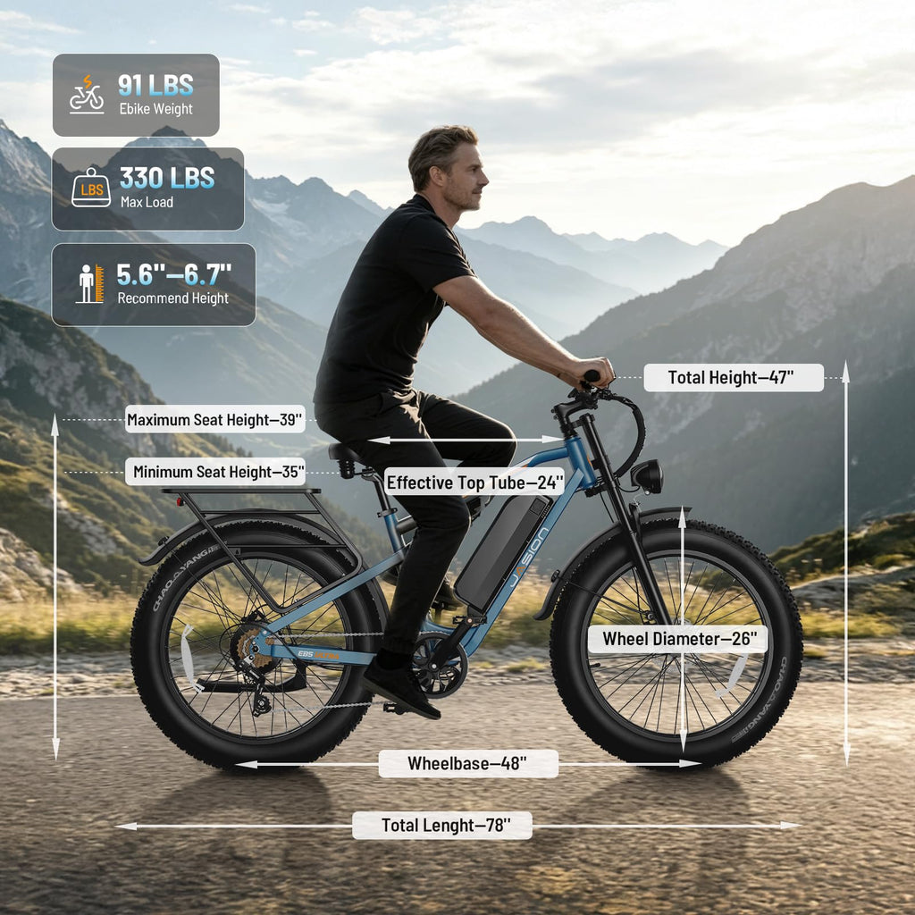 Electric Bike 2500W Peak Motor 1040Wh Battery V15224