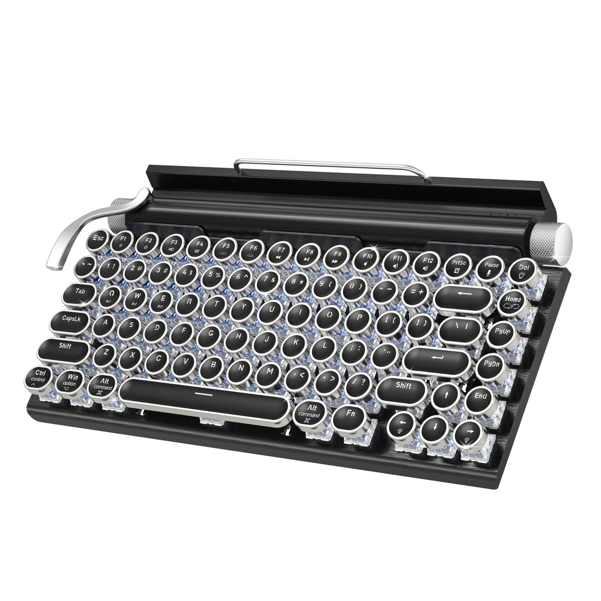 Wireless Bluetooth Mechanical Keyboard with Blue Switches, Black U536