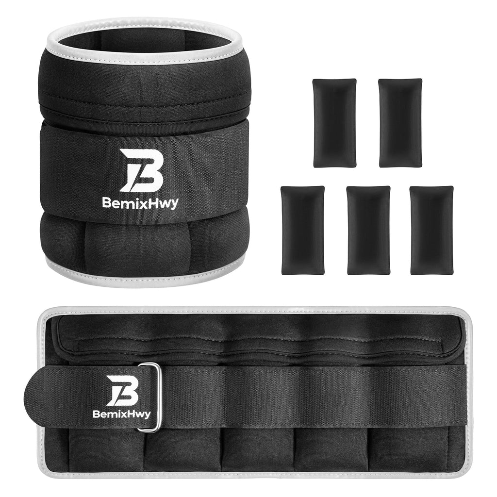 Adjustable Ankle Weights Set 1 Pair 2-10 lbs Y937426
