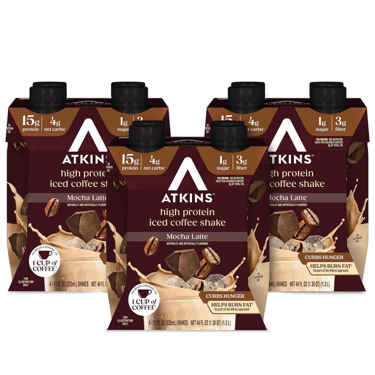 High Protein Mocha Latte Iced Coffee Shake, 12 Count A87536