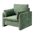 Oversized Green Accent Chair with Padded Arms P693