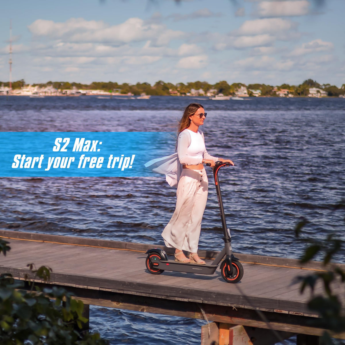Adult Electric Scooter, 500W Motor, 40.4 Miles Long Range W660934
