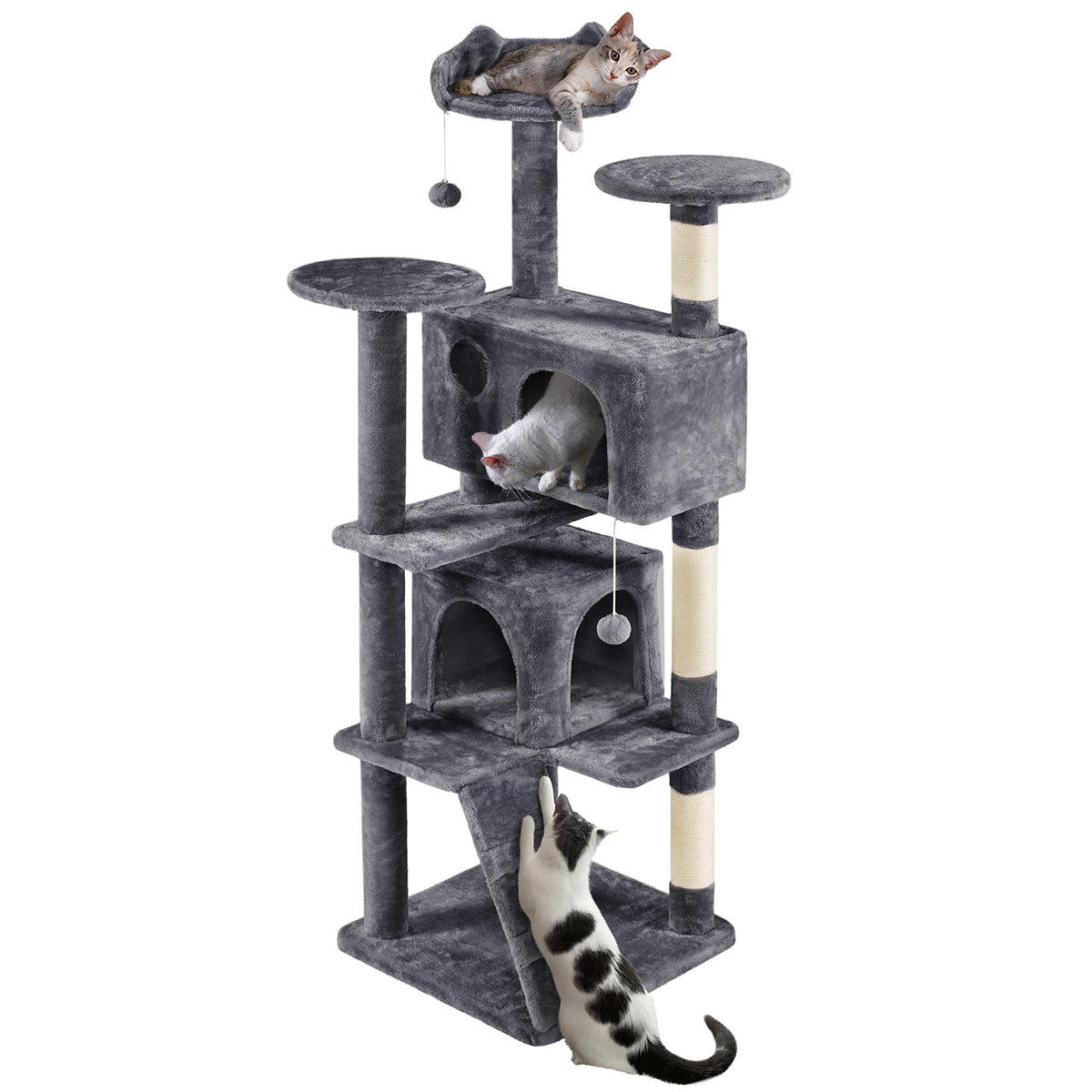 70in Cat Tree with Sisal Scratching Post B21989