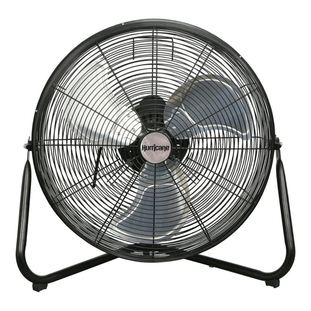 High Velocity Metal Orbital Floor Fan, 3 Speeds, Black, 20in N373501