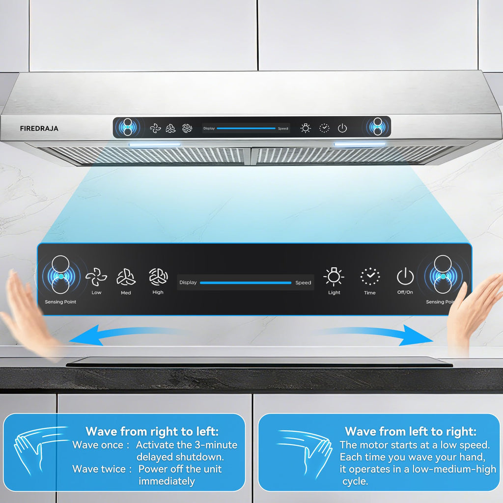 30 Inch 550 CFM Stainless Steel Under Cabinet Range Hood A660