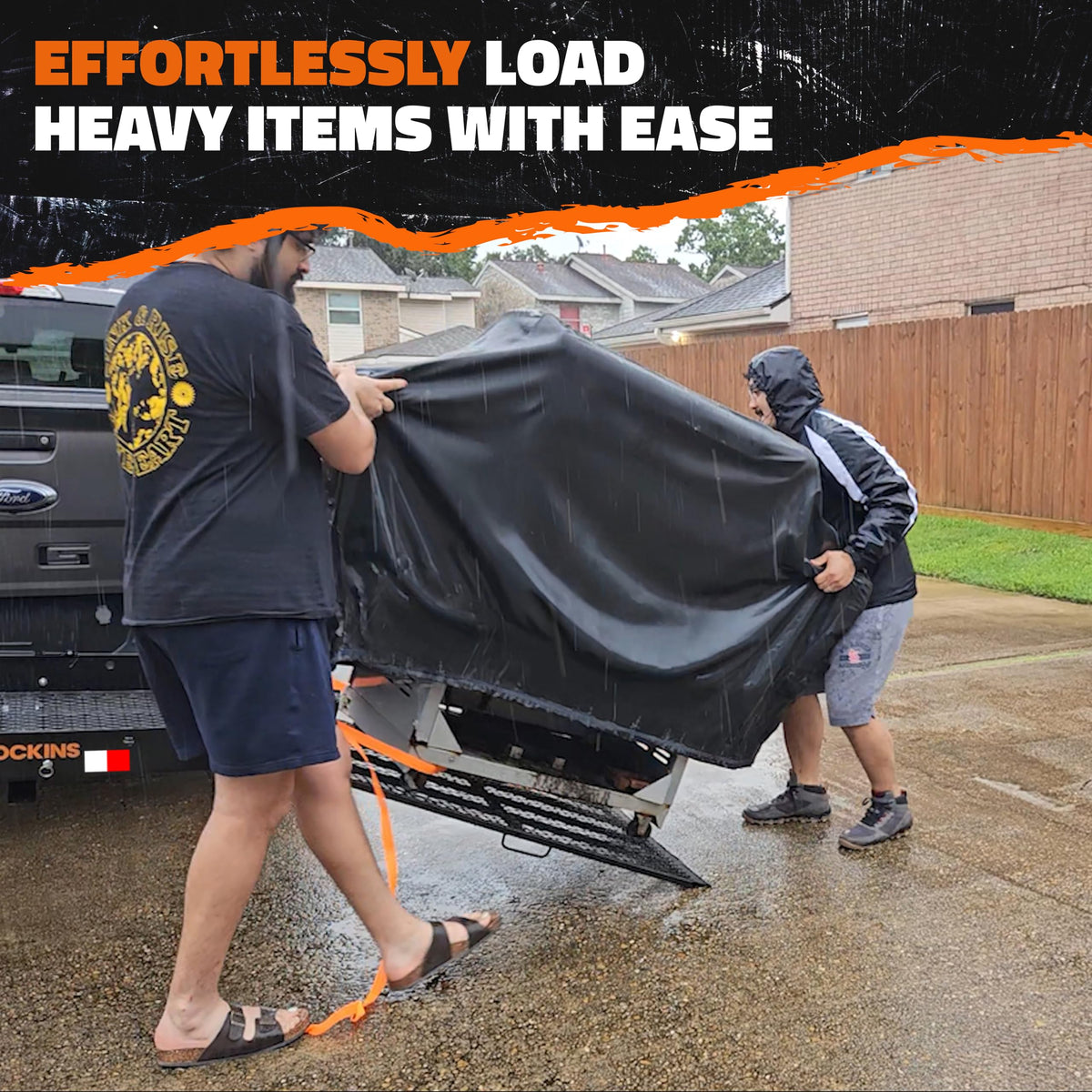 500lb Capacity Trailer Hitch Cargo Carrier with Ramp Z59901