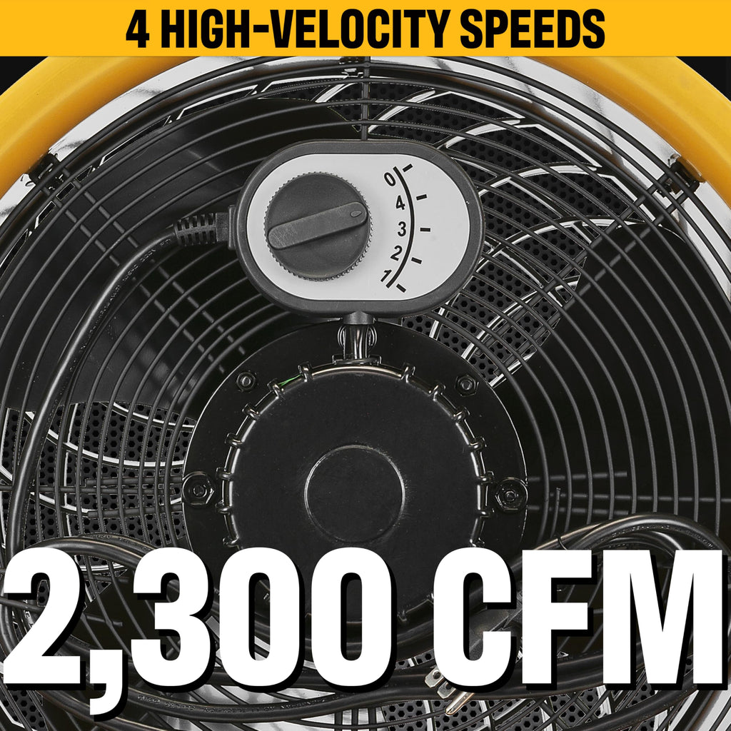 14” High-Velocity Pedestal Drum Fan 4-Speed 2,300 CFM A478