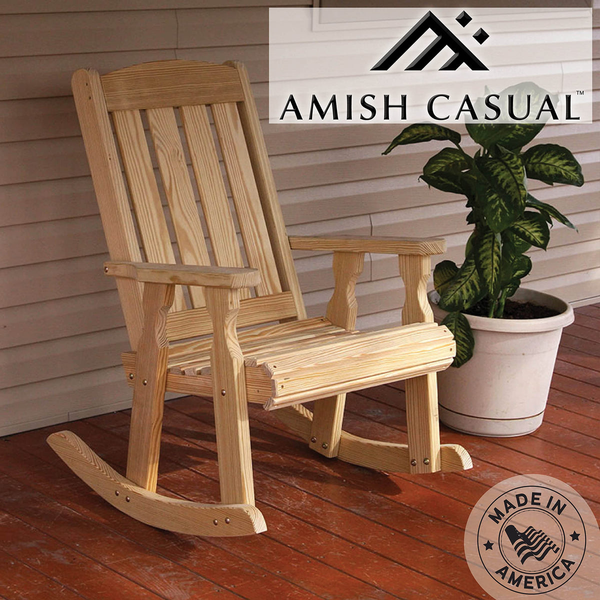 Heavy Duty Pressure Treated Rocking Chair X208053