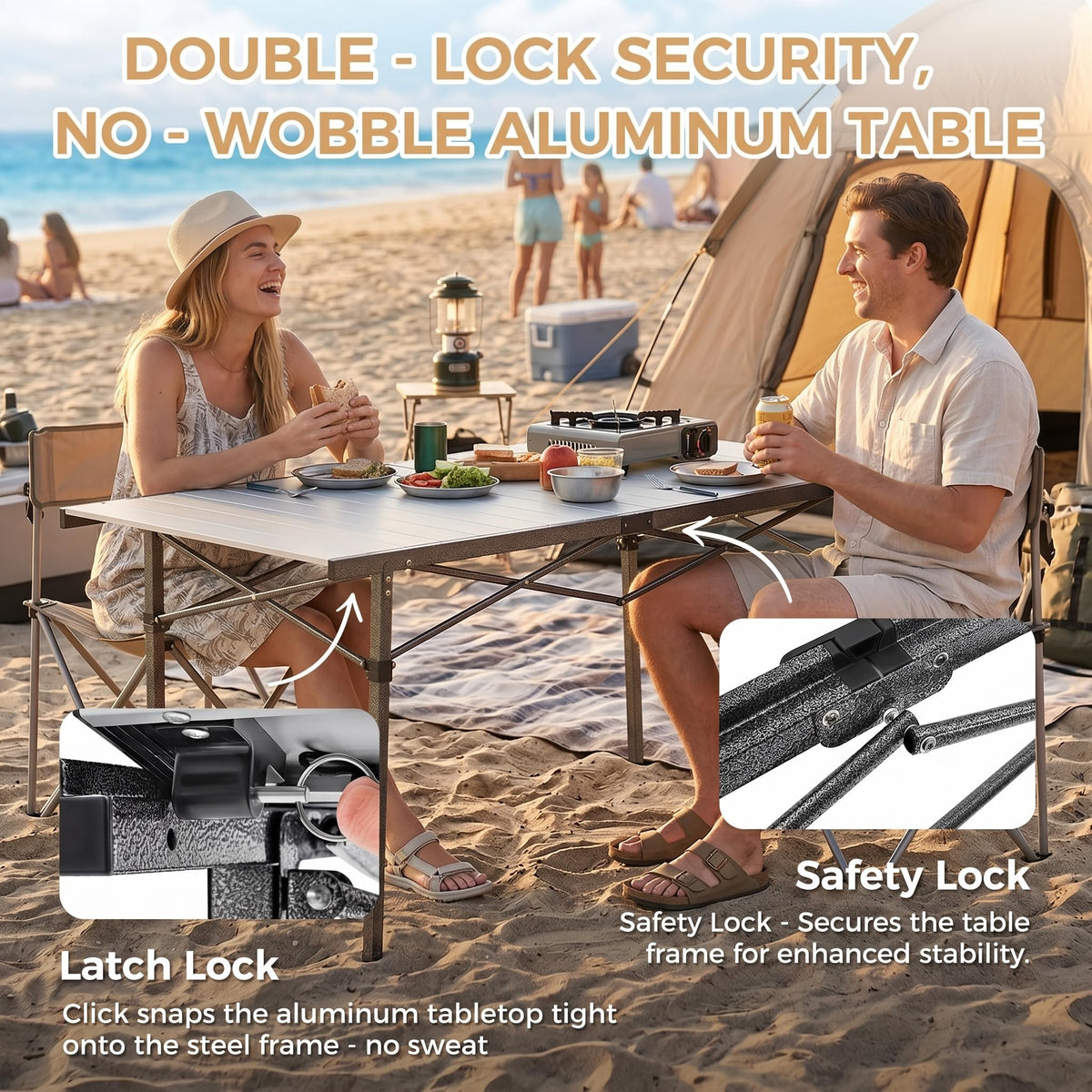53.5" Heavy Duty Folding Camping Table O682870