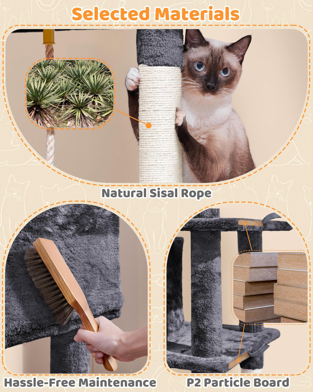 63in Large Cat Tree E445