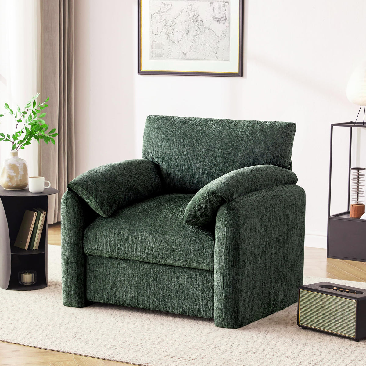 2 Pack Oversized Green Accent Chair J4594
